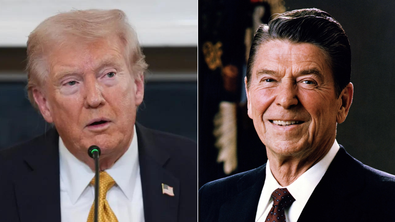 Looks patriotic but ...: Reagans prophetic warning about Trump trade war - watch