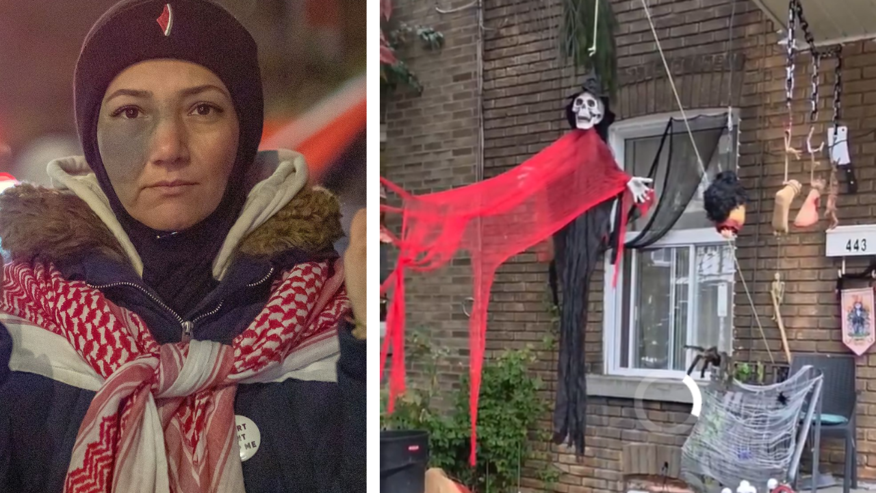 Palestinian refugee rants against ‘white people’ over gory Halloween decorations in Canada: 'What's fun about...'