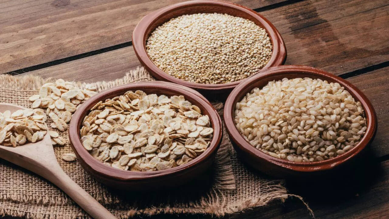 ​​​Oats, barley, and quinoa