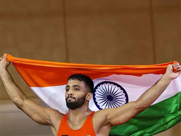 Sujeet claims India’s solitary gold medal at U-23 wrestling Worlds