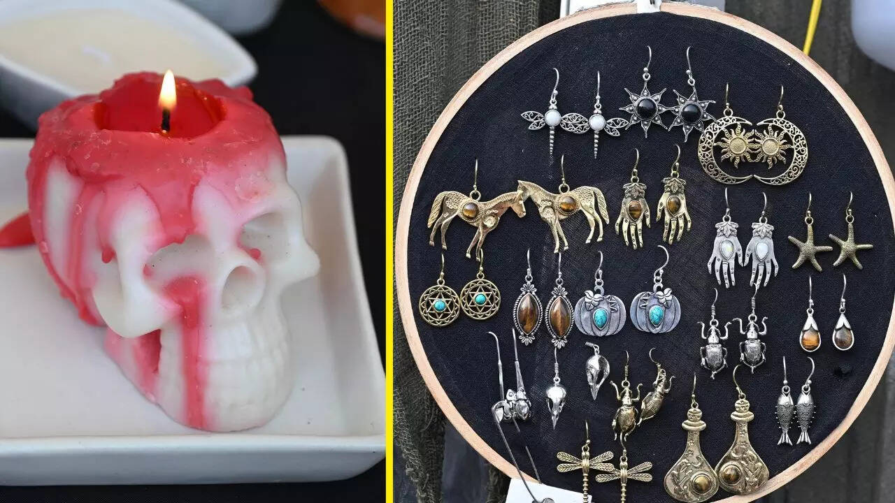 Visitors at HorrorCon got to splurge on creepy decor and jewellery, too