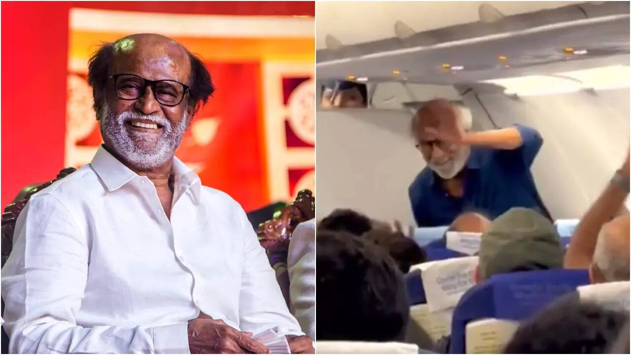 Rajinikanth travels in economy class; fans cheer for him: Video
