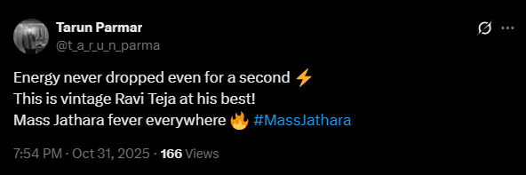 Fan's Twitter post