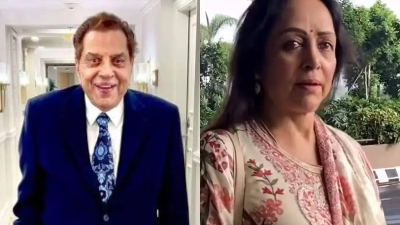 Hema Malini shares update on Dharmendra's health