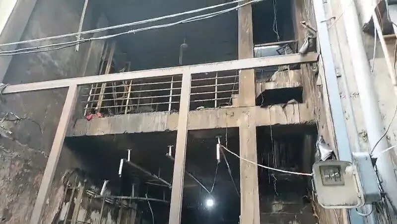 Early morning blaze guts garment shop in Gandhi Nagar mkt