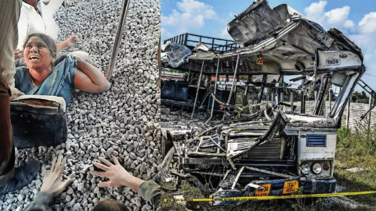 Telangana accident: Overloaded truck tore through packed bus; overcrowded bus may have exacerbated casualties