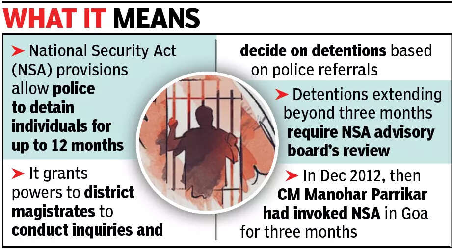 Goa invokes NSA for three months to tackle ‘anti-socials’