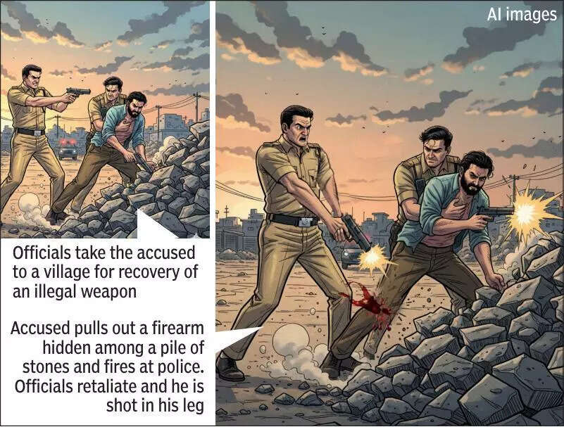 Stalker who shot Faridabad teen fires at cops during gun search, hit by bullet