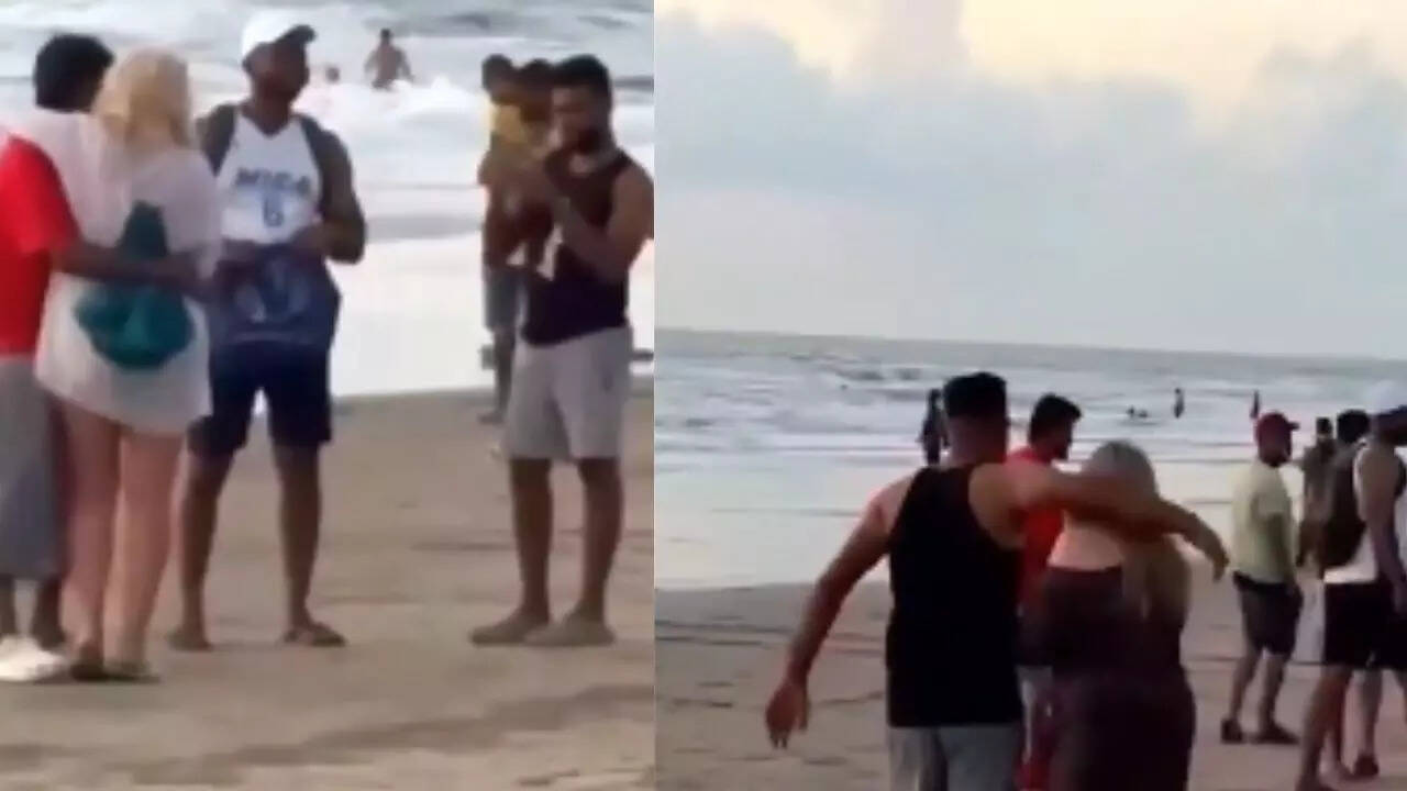 They were visibly uncomfortable: Men seen forcing foreign tourists for photos on Goa beach