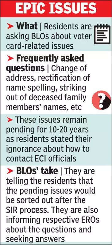 Voters take advantage of SIR to update data