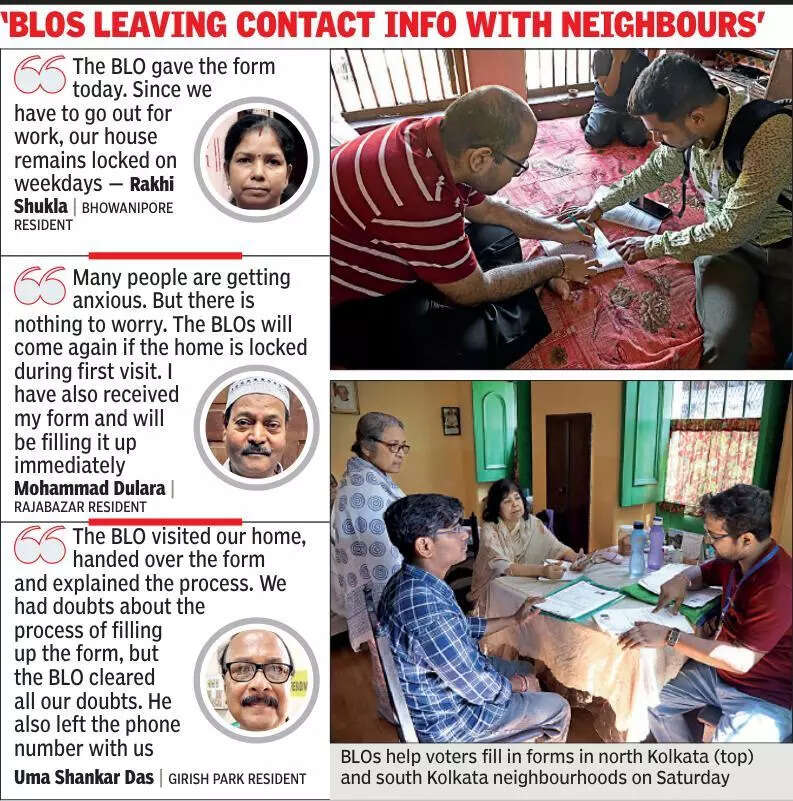 Worried voters skip weekend outing for BLOs’ home visit