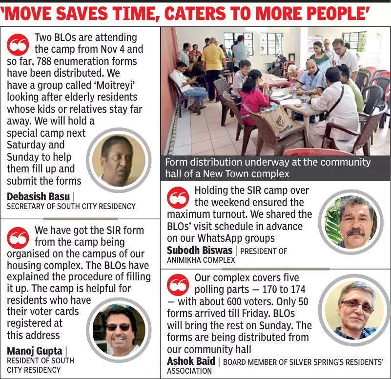 At high-rises, club houses & parking zones become hubs of activity