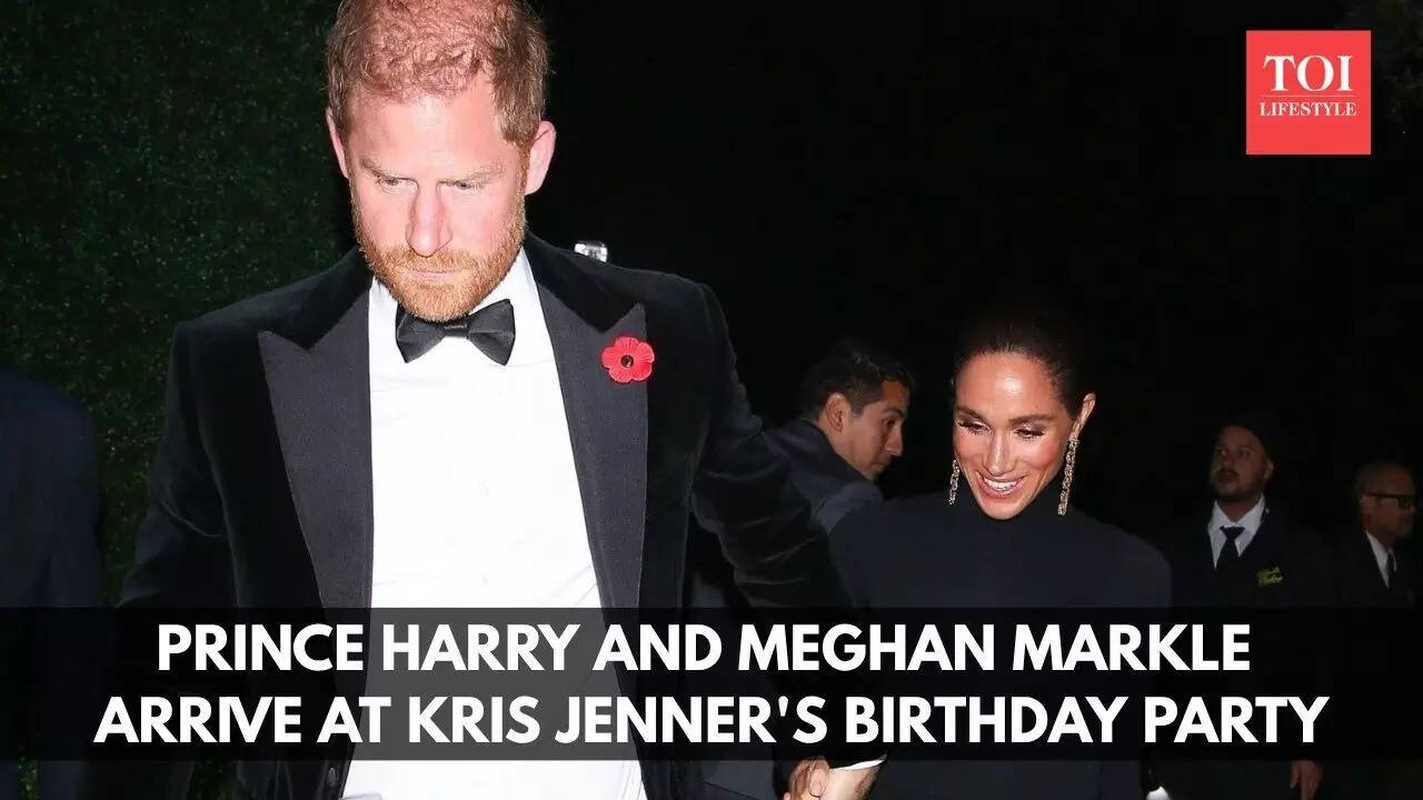 Prince Harry and Meghan at Kris Jenner’s birthday party