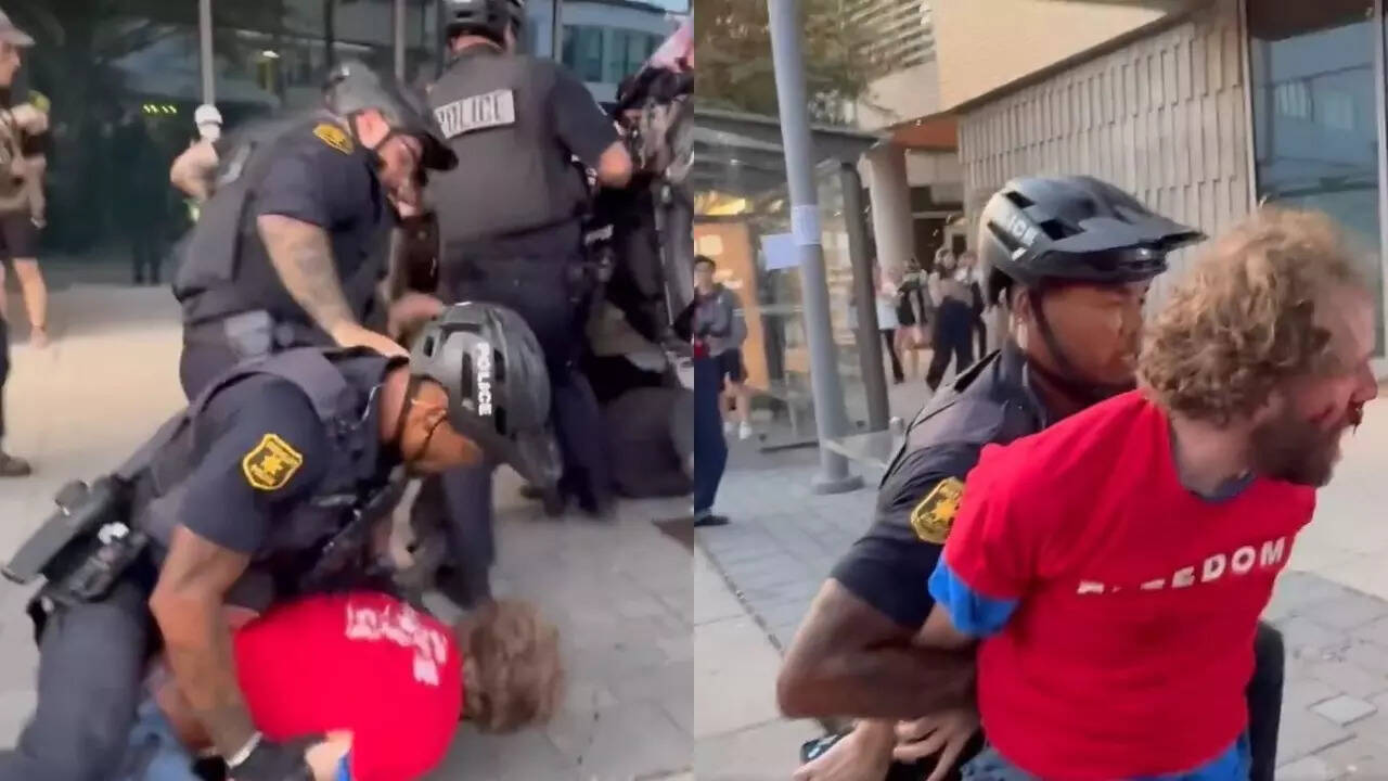 Brawl breaks out near UC Berkeley; footage shows man bloodied in clash — video