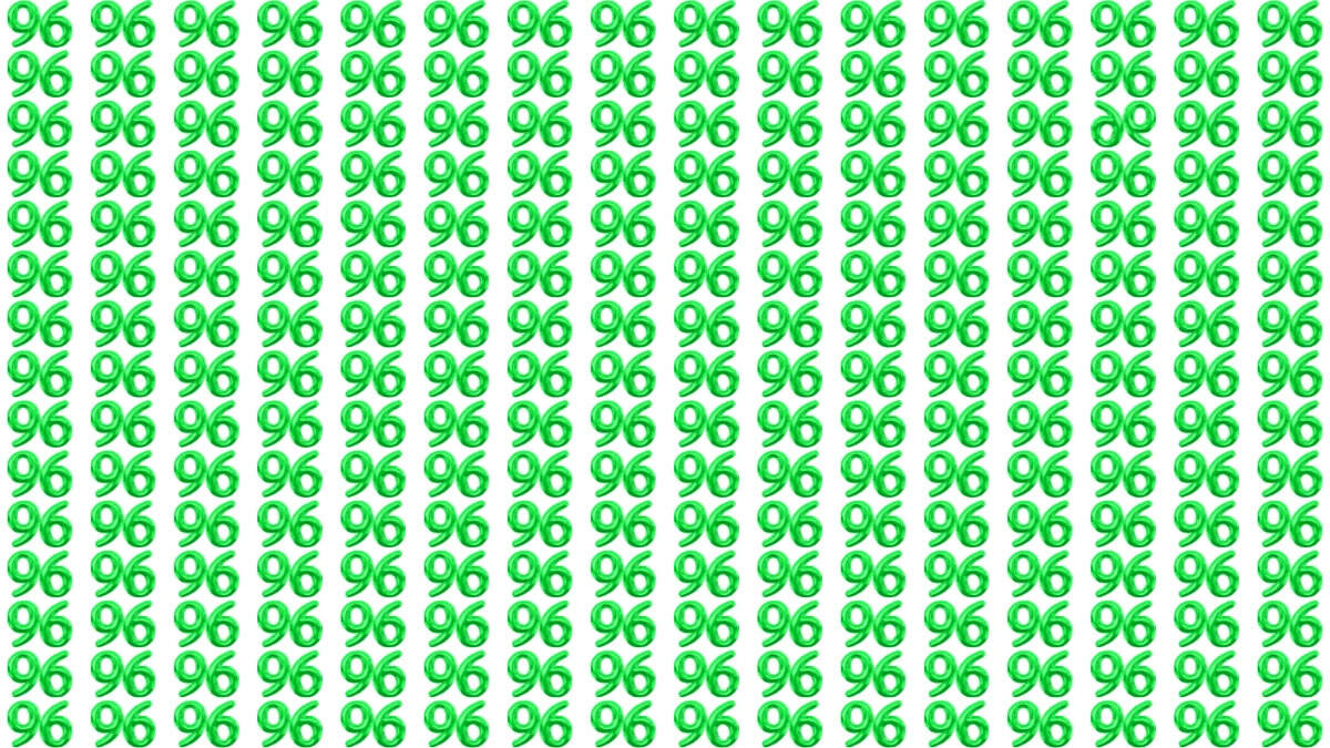 Can You Spot the Inverted 96?