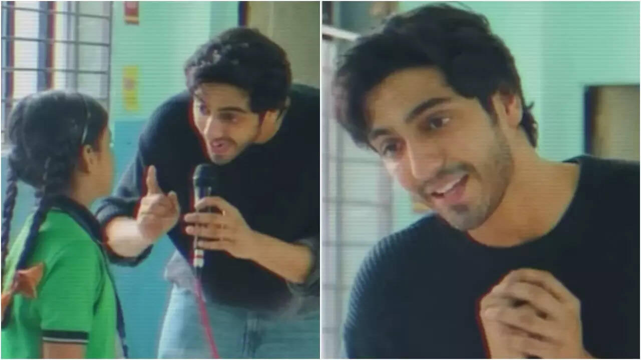 Ahaan Panday's video with schoolchildren leaves fans swooning