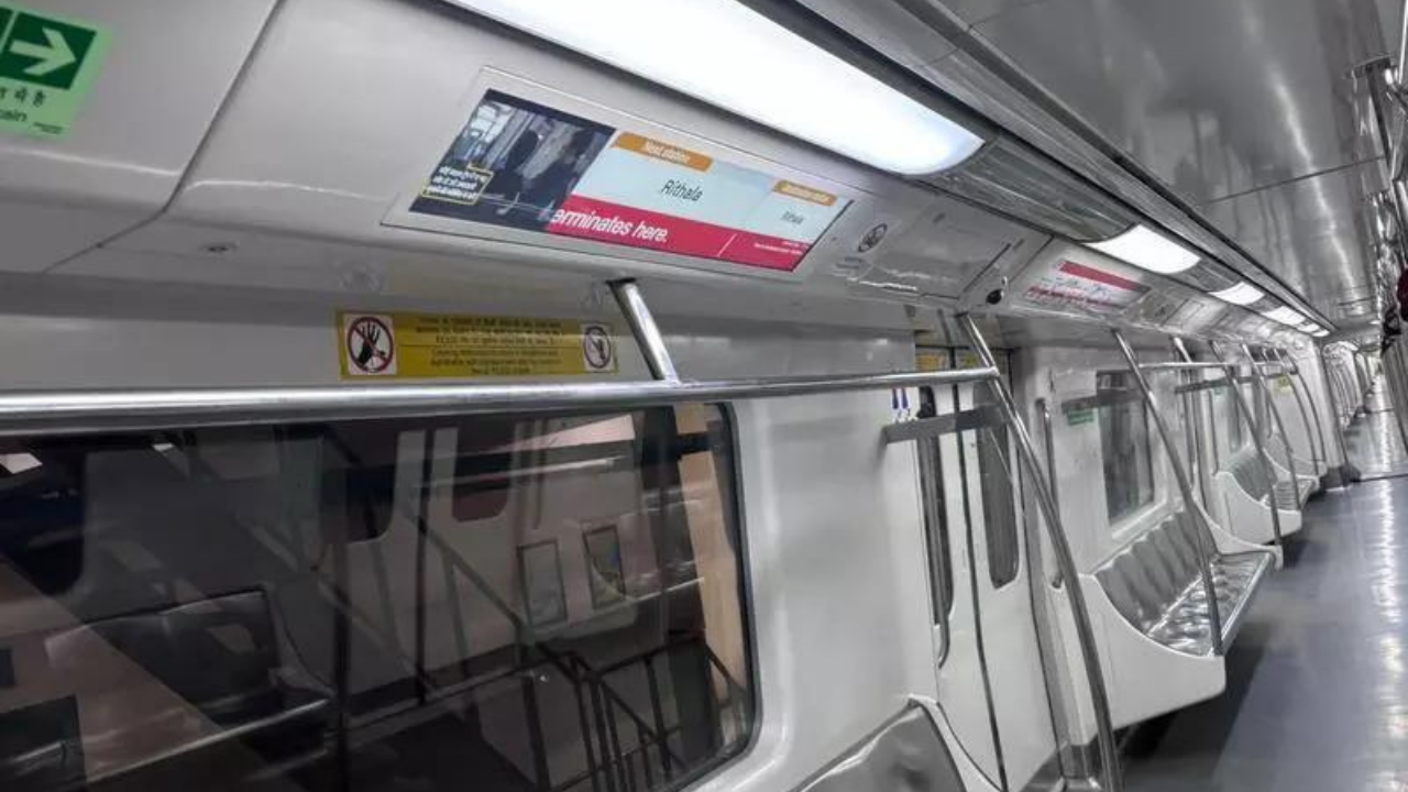 Delhi Metro revamp: DMRC upgrades its oldest trains with modern displays, CCTVs, charging points and real-time ETAs