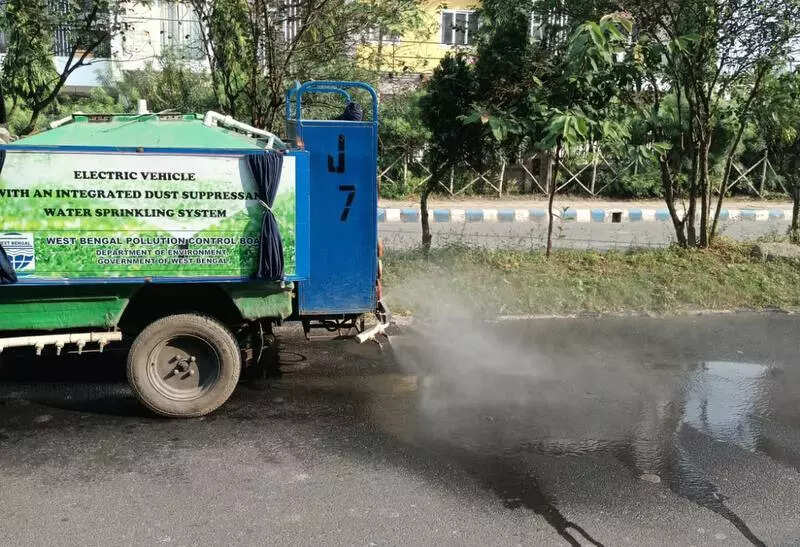 Sprinklers get back to work as AQI worsens