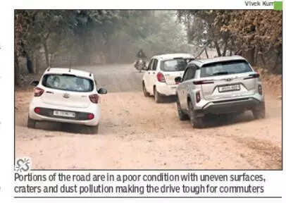 Dwarka Expressway toll drives commuters to this Delhi link, but it’s riddled with craters