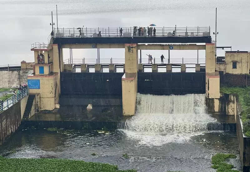 Outflow from city reservoirs increased to prevent flooding in low-lying areas