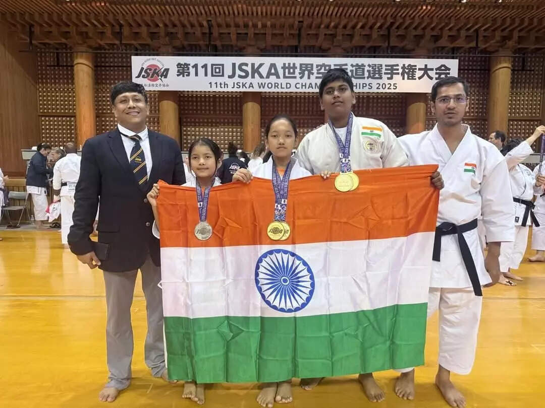 Indian Karatekas shine on global stage: AIBSKA team wins big at JSKA World Championship in Japan