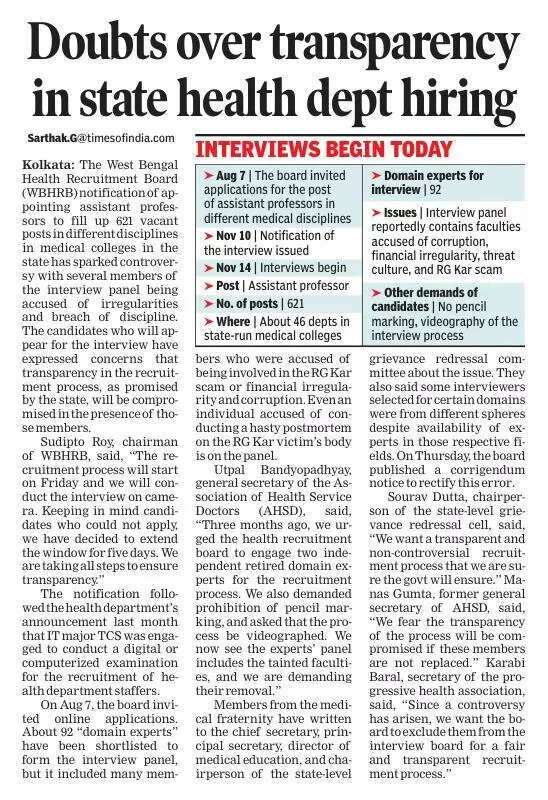 ‘Tainted’ on asst prof hiring panel, medics slam health board