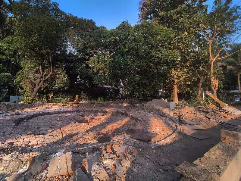 Trees hacked illegally, KMC stops Theatre Rd park’s ‘beautification’