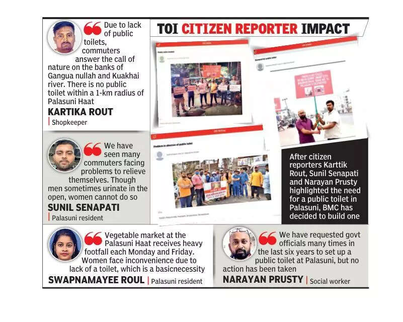 BMC to build public toilet at Palasuni Haat square