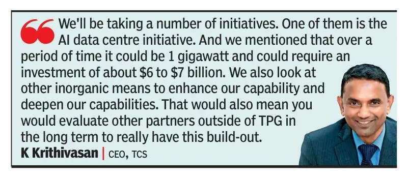 TCS sets 18 months to scale AI data centre biz