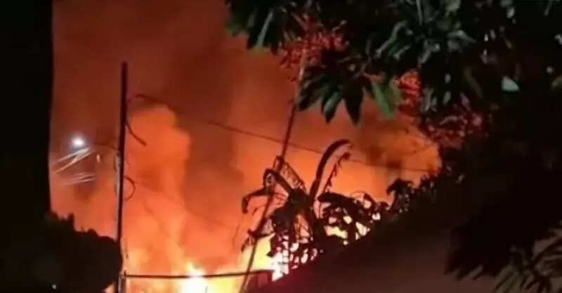 Four houses gutted in fire in Kollam