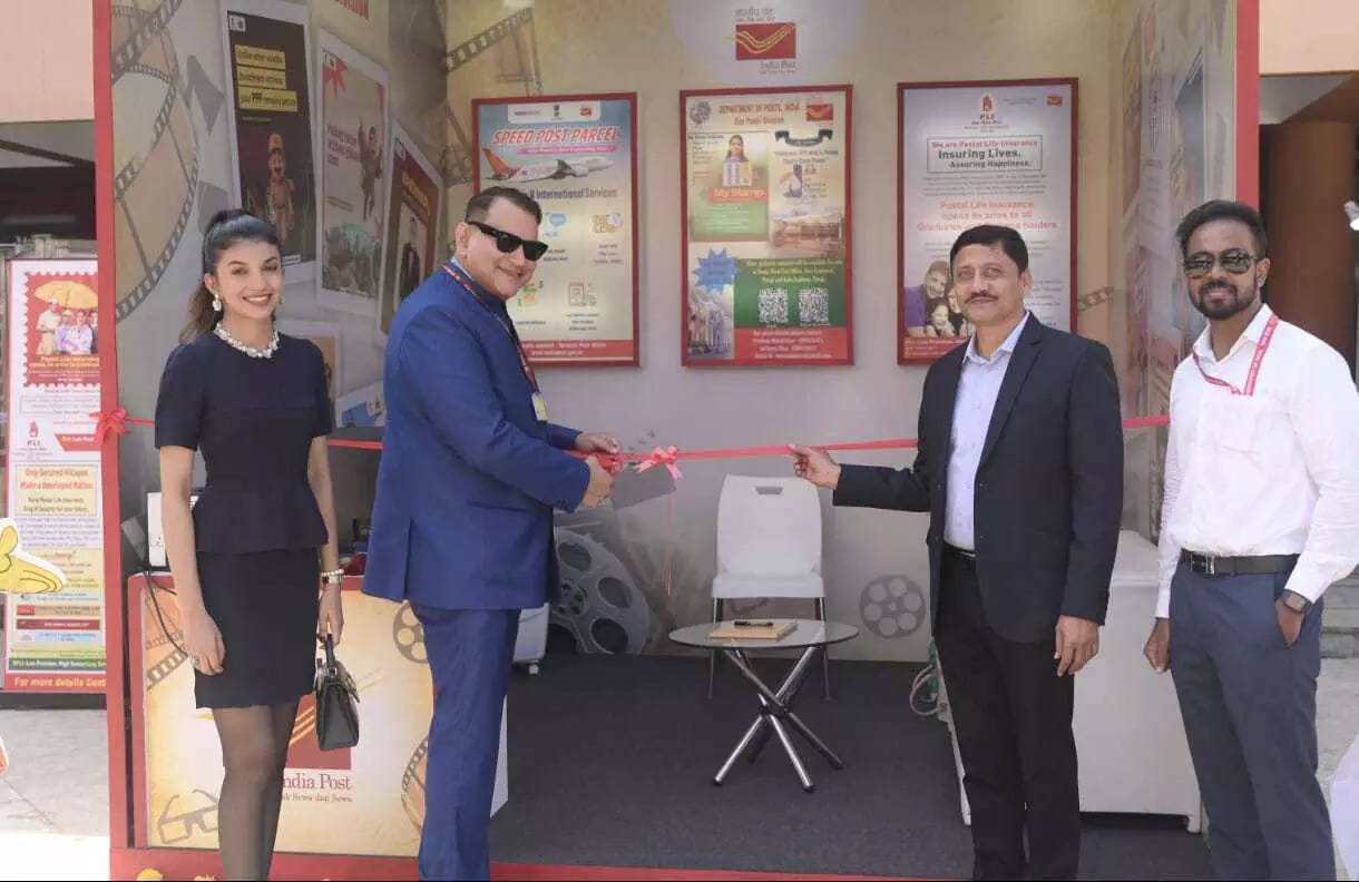 Postal dept releases stamp at IFFI Goa