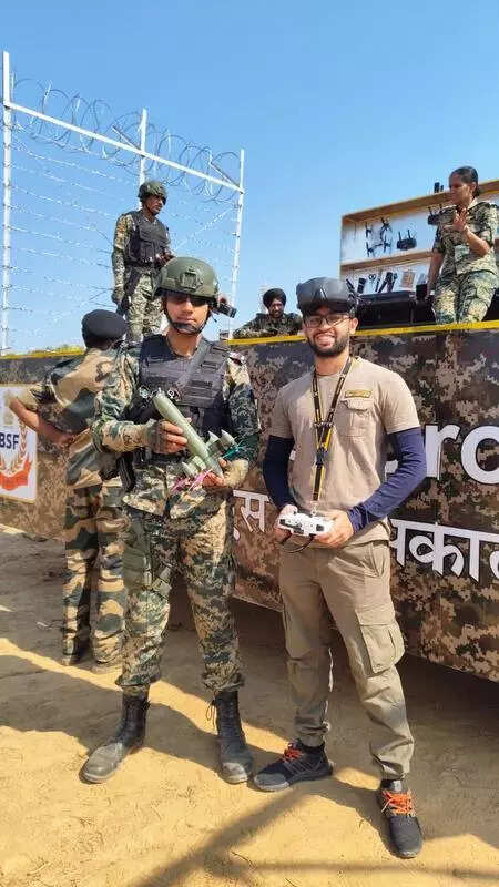 Hostel-born startup’s Kamikaze drone wins big at BSF day