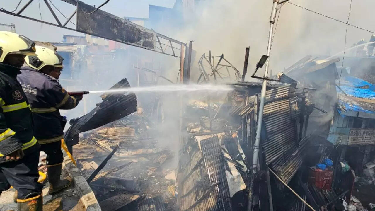 Mumbai: Fire breaks out near Dharavi railway tracks; Harbour line services affected