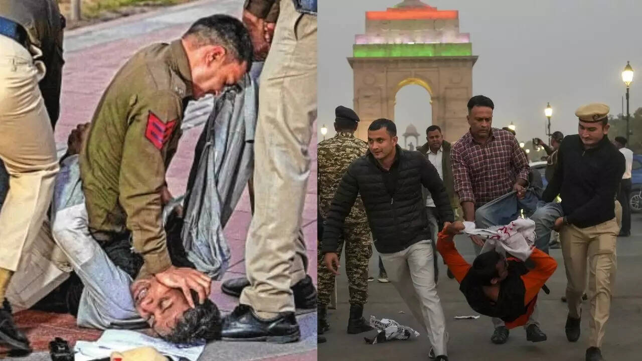 Delhi air pollution protest turns violent: Agitators attack police with ‘pepper spray’; 15 detained