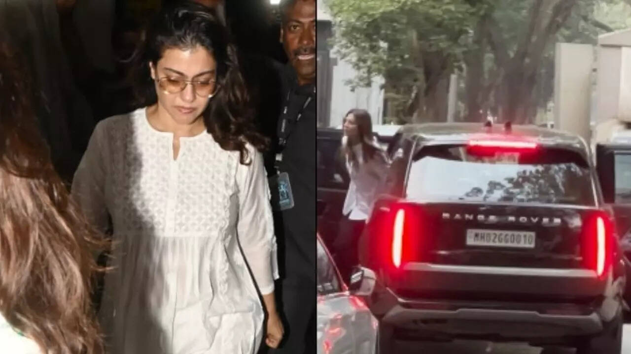 Kajol and Shilpa visit Deol residence