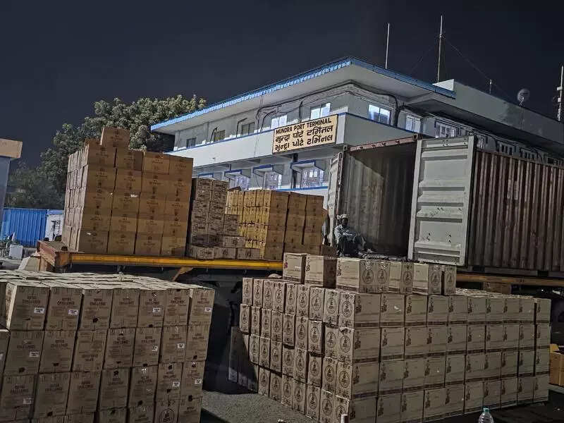 Liquor worth Rs 3.26cr seized from railway containers at Mundra port