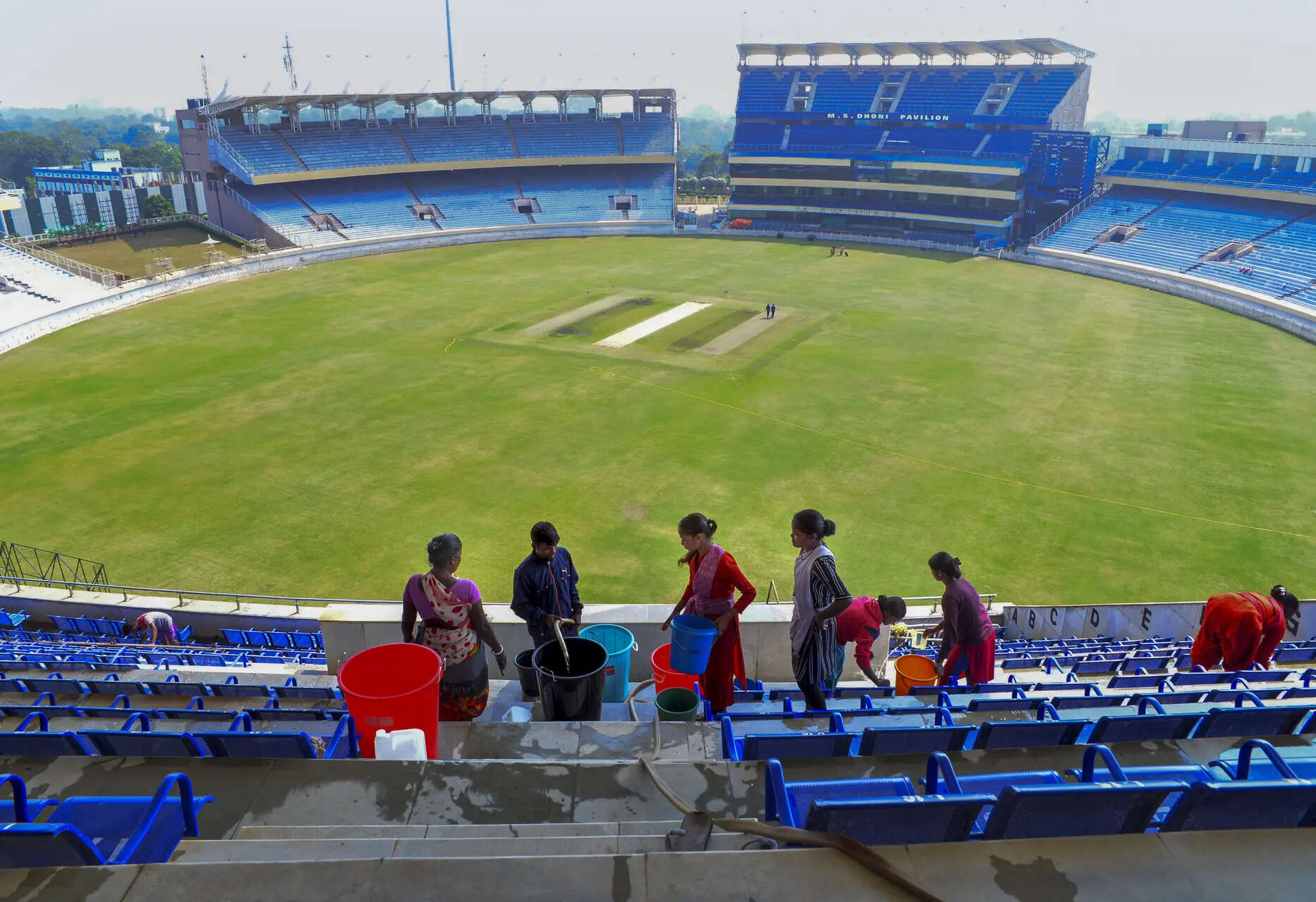 Special cleaning drive near JSCA Stadium ahead of Ind-SA ODI