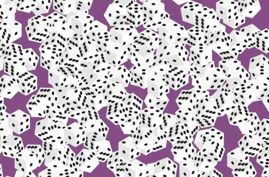 Only those with eagle sharp eyes can spot the dice with seven dots in 11 seconds