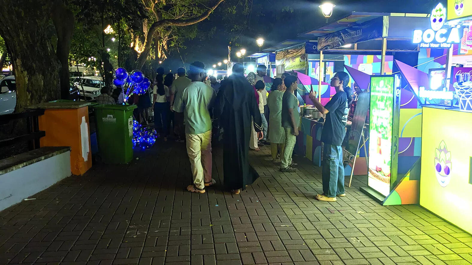 Extra bins, regular lifting of waste keep festival clean