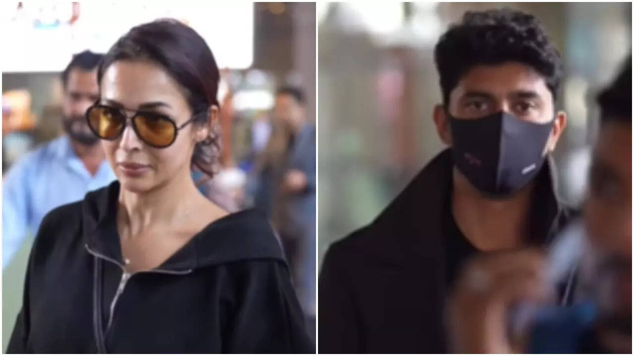 Malaika and rumoured beau Harsh spotted together at airport