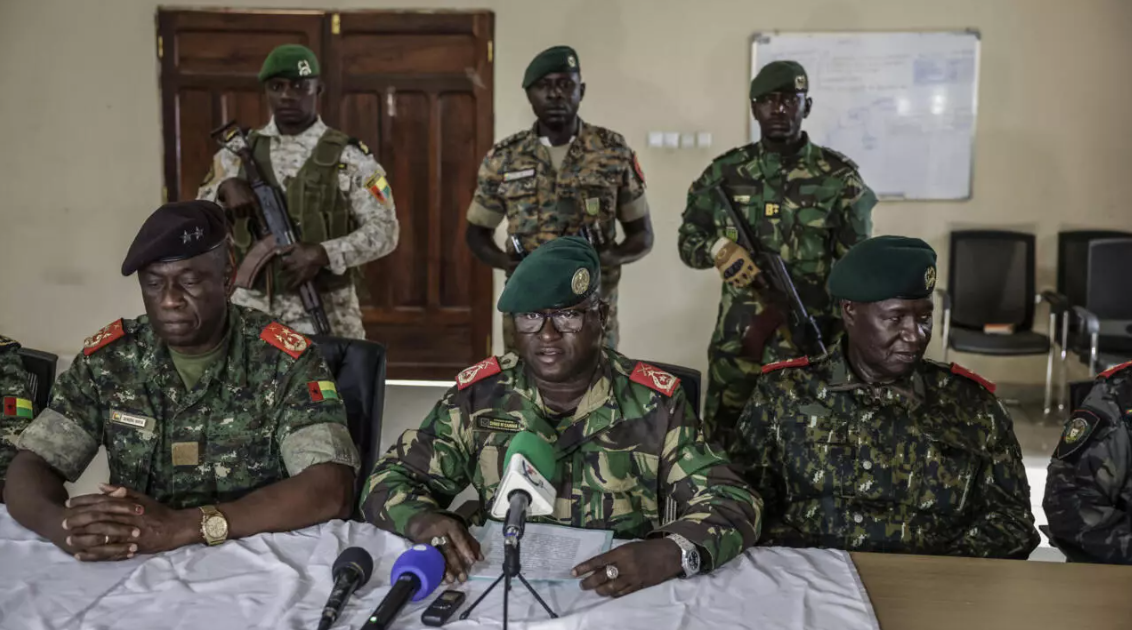 Gunshots heard near Guinea-Bissau presidential palace; 4 coups since 1973