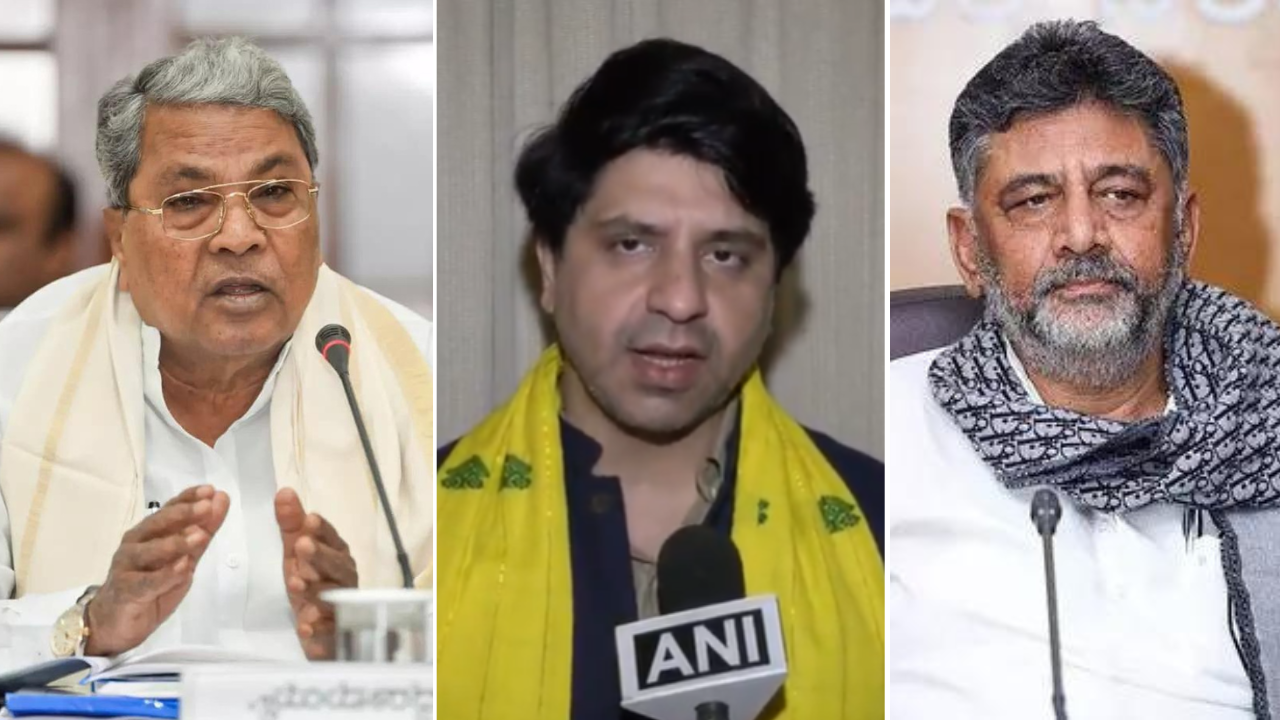 ‘Words &amp; worlds revolving around the chair’: BJP mocks alleged Siddaramaiah–DKS tussle in Karnataka; calls it ‘Congress vs Congress’