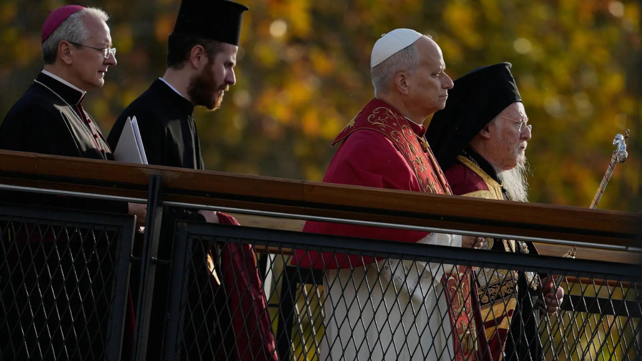 Pope joins patriarchs from East and West at historic Christian site in Turkey to pray for unity
