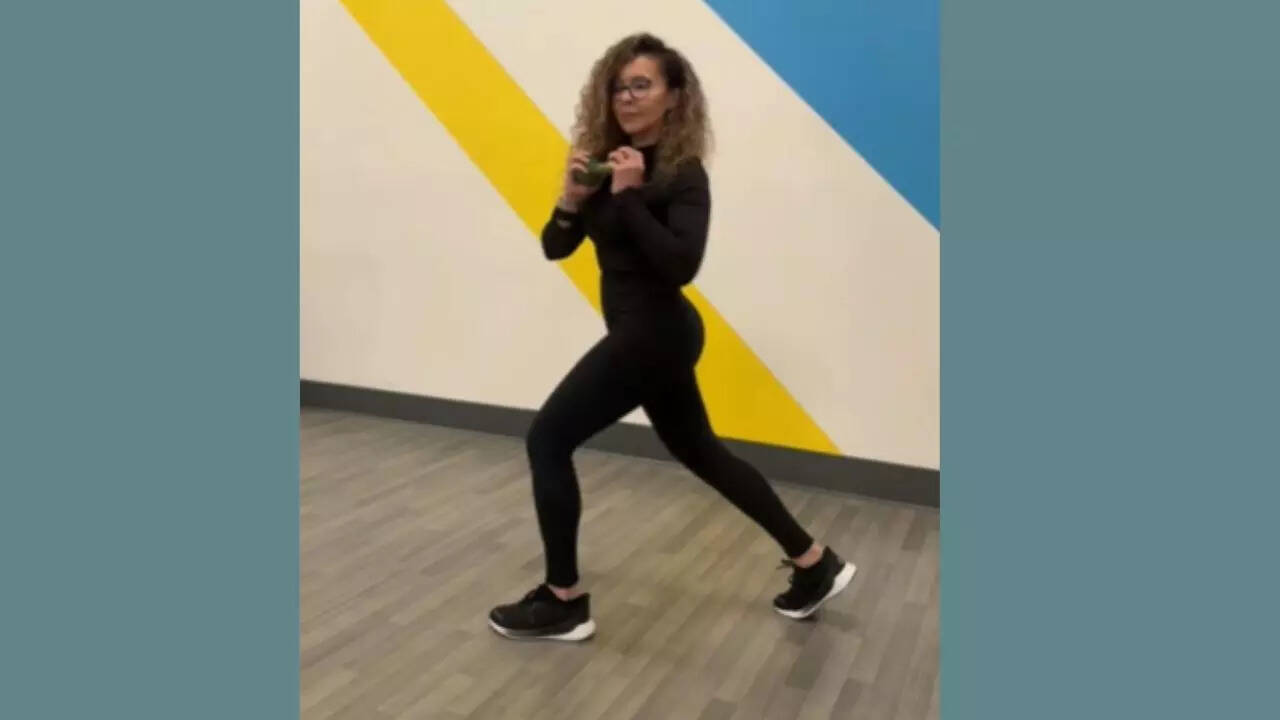 Step back with rotation