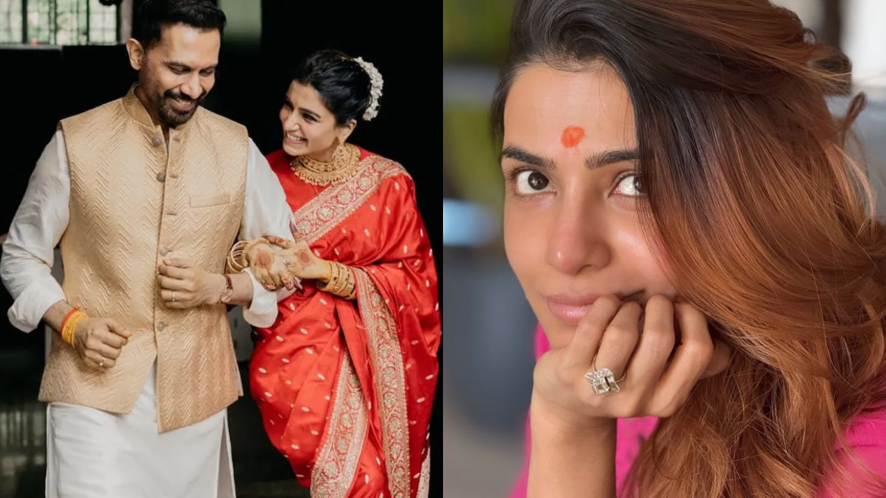 Did Samantha and Raj secretly get engaged in February?