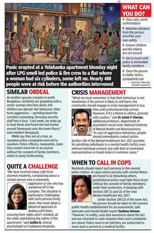 Gas-leak scare in Bengaluru flat after resident leaves LPG cylinders open