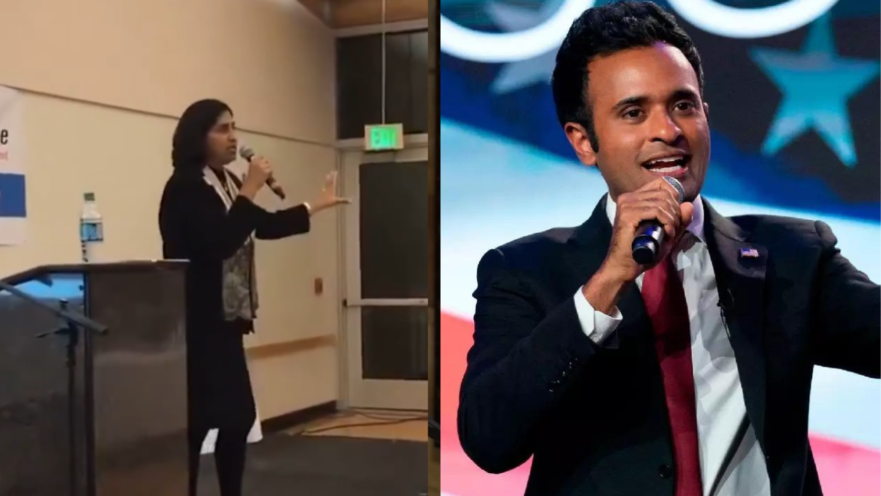 Vivek Ramaswamy dropped from tech conference after video of Indian-origin woman saying ‘kick Trump’ goes viral