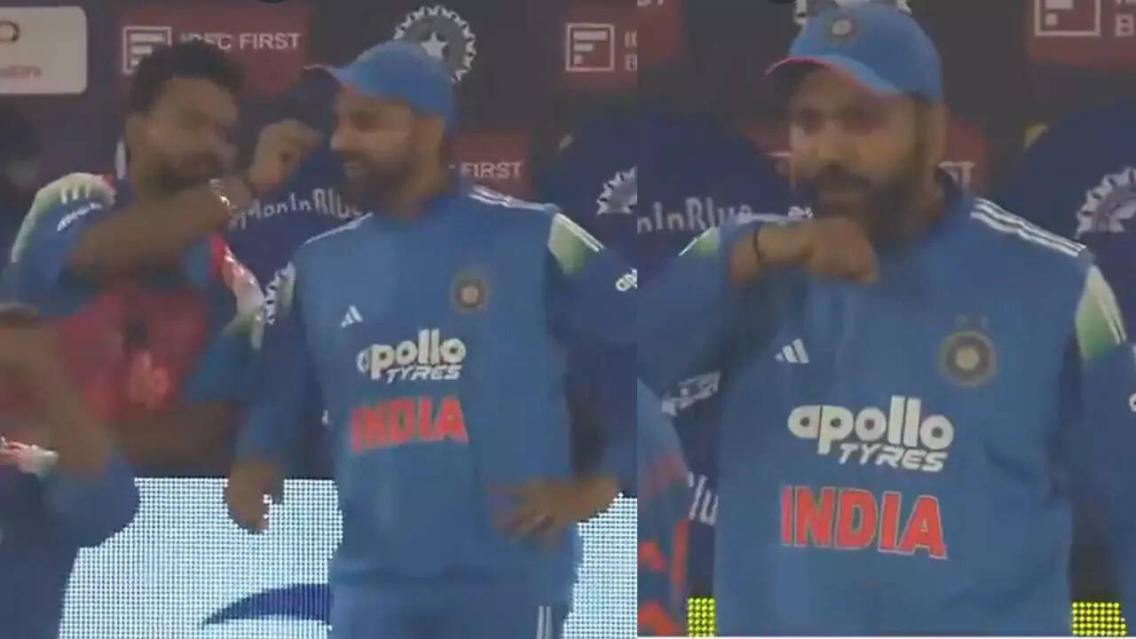 Viral moment! Rohit Sharma makes a wish after Rishabh Pant spots fallen eyelash – WATCH