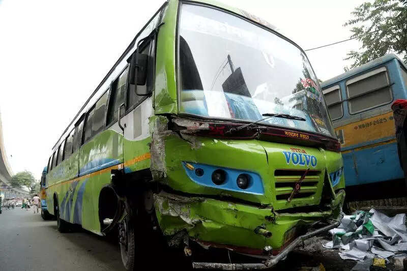 Biker goes to hospital with severed right leg after accident on DH Road