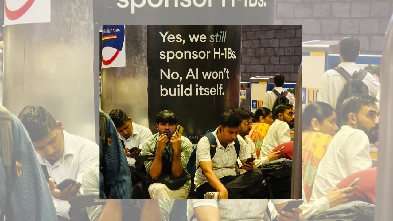 US firm’s ‘we still sponsor H-1Bs’ hoardings in India grab eyeballs amid $100,000 visa fee row